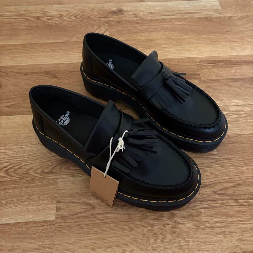 Dr. Martens Black Platform Loafers